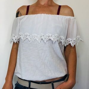 Michael Kors Boat Neck White Sleeveless Top